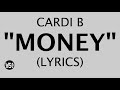 Cardi B - MONEY |  (Lyrics/Lyric Video) | Courtesy of @WSOBeats