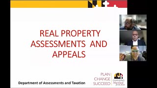 Maryland Property Tax Assessments & Appeals 101 webinar with SDAT & Delegate Al Carr
