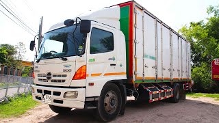 6 ล้อตู้ 10 บาน HINO FG1J ปี 54 | CNG โรงงาน ขนาดตู้ยาว 7.68 เมตร