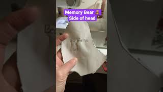 Sewing a Memory Bear 🧸 Side of Head