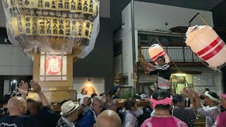 ２０２４年立川諏訪神社例大祭　神輿渡御　次郎長會　花睦　魁