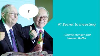 Charlie Munger and Warren Buffet number one secret to investing small sums of money