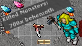 How long does it take to kill 700 Behemoths. Tibia knight hunt guide.