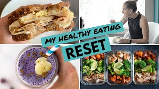 My HEALTHY EATING RESET for WEIGHT LOSS | What I Eat To Get Back ON TRACK With My Goals