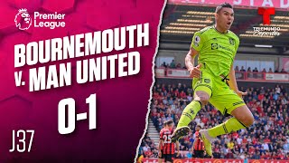 Highlights & Goals | Bournemouth v. Man. United 0-1 | Premier League | Telemundo Deportes