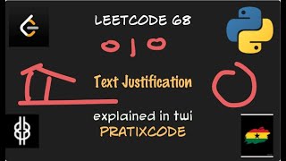 Text Justification - Leetcode 68 - Python - Twi