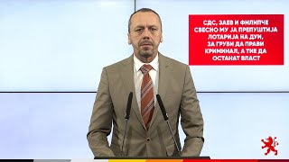 Петрушевски: СДС, Заев и Филипче свесно му ја препуштија Лотарија на ДУИ, за Груби да прави криминал