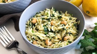 Herbed orzo with chickpeas