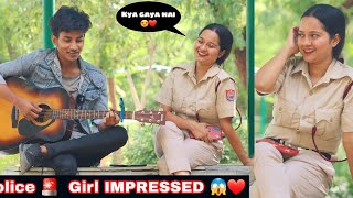 Picking Up Police Girl || Singing Reaction video || New Singing Prank || @vikubhai154