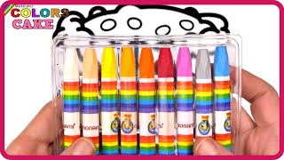 ( Cake ) Crayons Pastel Paints ( Pencil ) Coloring Pages / Akn Kids House