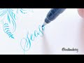 【英文书法】brush pen modern lettering 软笔手写英文艺术字