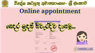 විදේශ කටයුතු අමාත්‍යංශයට ලේසියෙන්ම appointment එකක් දාමු 🇱🇰