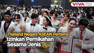 Ratusan Pasangan Sesama Jenis Menikah di Thailand, Rayakan UU Baru