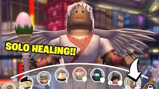 The Only Healer In Roblox Q Clash Zadena Gameplay