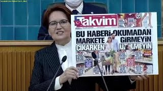 Meral Akşener Takvim Gazetesi'nin manşetten yayınladığı haberi çok şiddetli eleştirdi!