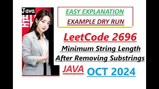 Minimum String Length After Removing Substrings | Leetcode 2696 | Java Code | Developer Coder