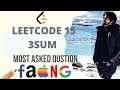 3SUM | LeetCode 15 | Two Pointer Easy Fast Approach | DSA | Code With Me 👍