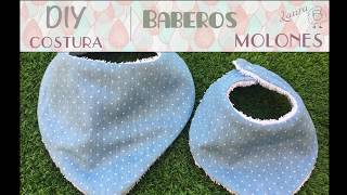 Como hacer baberos para bebé paso a paso ♥  Laura DIY