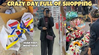 Crazy day full of shopping 🛍️, huge footwear haul, bridal jewellery, wedding shopping ✨