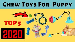 AMAZON TOP 5 BEST CHEW TOYS FOR A PUPPY IN 2020  | AMAZING PUPPY CHEW TOYS.