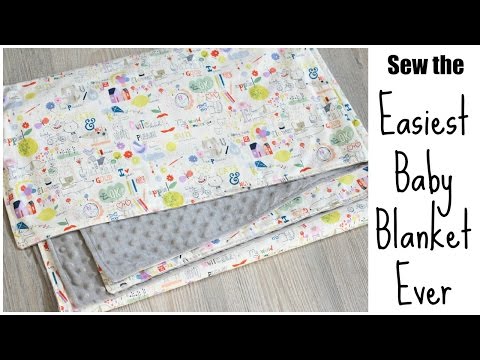 How to Sew the Easiest Baby Blanket Ever How to Sew the Easiest Baby Blanket Ever