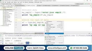 Python Basics 2026 | Data Types & Syntax Flow | Integer, String, Float, and Boolean | OnlineITGuru