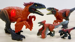 迫力のサウンド・ライト 恐竜フィギュア🦖 ジュラシック・ワールド ダメージ!ひかる ピロラプトル