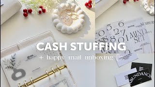 DECEMBER CASH STUFFING ᥫ᭡ | $372 | Happy Mail Unboxing