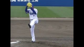 2016年2月16日 春季キャンプ ファーム対外試合　横浜DeNAーハンファ・イーグルス　加賀投手の投球　ハイスピード版