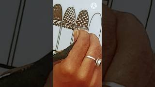 Easy and stylish finger tips part 3#mehndi #shortsviral #hennaart #hennadisign