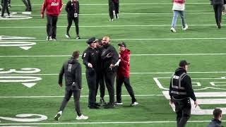 Luke Fickell \u0026 Donovan Raiola Interaction after Wisconsin / Nebraska Game