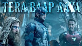 🙏Tera Baap aaya song ft. Avengers || captain America, Thor, Iron man and💪 hulk song || super fire 💯