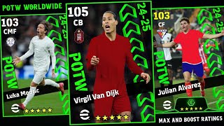 Upcoming Thursday POTW Worldwide Pack In eFootball | Players \u0026 Boosted Ratings