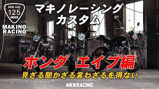 マキノレーシング カスタム　ホンダ エイプ編(honda APE50 APE100typeD)