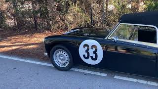 1958 MGA Twin Cam rolling through the gears