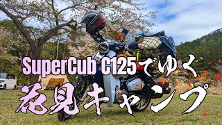 SuperCub C125でゆく【花見キャンプ】霧島温泉・旅の湯