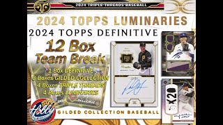 2024 Topps DEFINITIVE + TRIPLE THREADS 12 Box Team Break #1 eBay 01/10/25