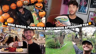 Wise Words, Pumpkins \u0026 Halloween Afternoon Tea ~ Vlogtober Day 25