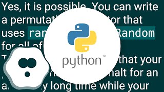 Python's random.shuffle limitation