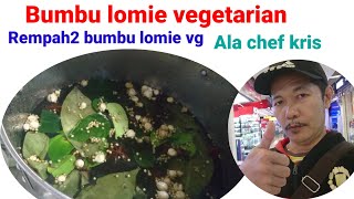 Bumbu lomie vegetarian /kuliner vegetarian dan Resep kua lomie vg