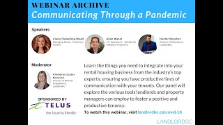 LandlordBC | Webinar: Communicating Through a Pandemic