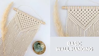 [MACRAME DIY] BASIC WALL HANGING : 마크라메 베이직 월행잉