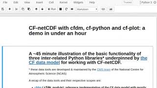 CF-netCDF with cfdm, cf-python and cf-plot