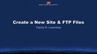 EDTECH 502: Create a Site & FTP Files