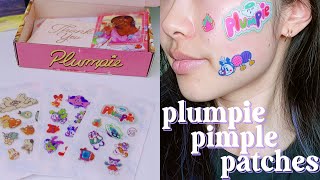 💗 plumpie skin pimple patches review ‧₊˚ cute + retro hydrocolloid stickers