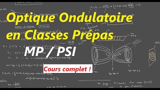 Optique ondulatoire : Cours complet MP/PSI