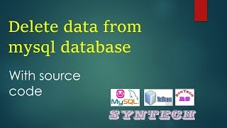 How delete data from mysql database - create delete button for java netbeans application