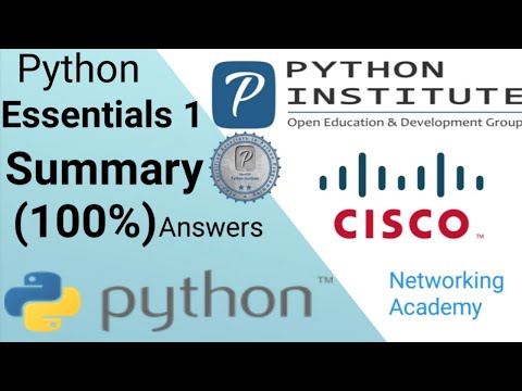 #PYTHON Essential Part-1 Summary Test Answer | PE1- Summary Test Answer ...