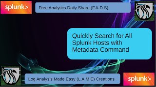 Splunk Tutorial | Quickly Search All Hosts Sending Logs to Splunk #FADS