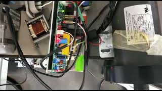 Final test after the repair of Digital Concept Life Fitness treadmill controller